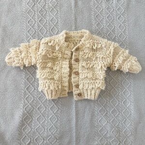 Rylee + Cru Cream Textured Baby Sweater
